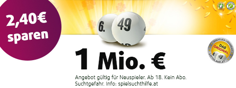 2,40 € Rabatt auf den <b>5 Mio. €</b> LOTTO 6aus49 Jackpot
