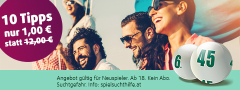 11€ Gutschein: 10 Tippfelder LOTTO 6aus45 für 1€