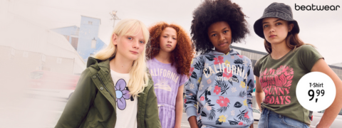 Beatwear Mädchen: Entdecke zarte Pastelltöne und coole Aufschriften