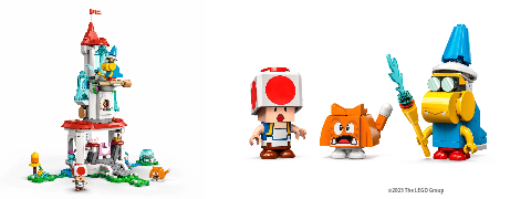 30% Rabatt auf das LEGO® Super Mario™ Katzen-Peach-Anzug und Eisturm – Erweiterungsset