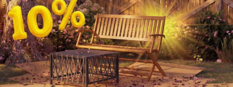 VidaXL Voucher: 10% Rabatt auf Gartenmöbel