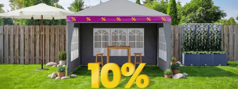 VidaXL Gutschein: 10% Rabatt auf Outdoor-Essentials